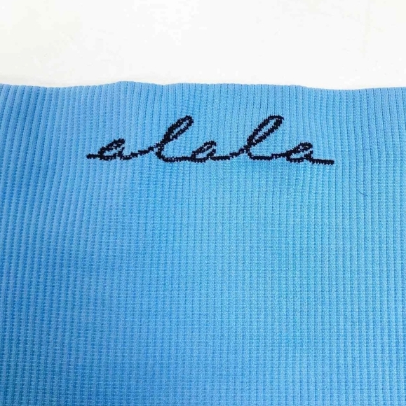 ALALA Essential Seamless Leggings Blue Womens Medium Sculpt Fit Tights High Rise - Picture 5 of 11